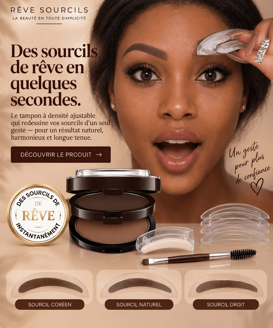 Tampon à Sourcils Luawé – Kit Pochoirs & Poudre Waterproof - LUAWE BEAUTY