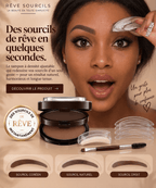Tampon à Sourcils Luawé – Kit Pochoirs & Poudre Waterproof - LUAWE BEAUTY