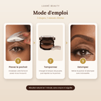 Tampon à Sourcils Luawé – Kit Pochoirs & Poudre Waterproof - LUAWE BEAUTY