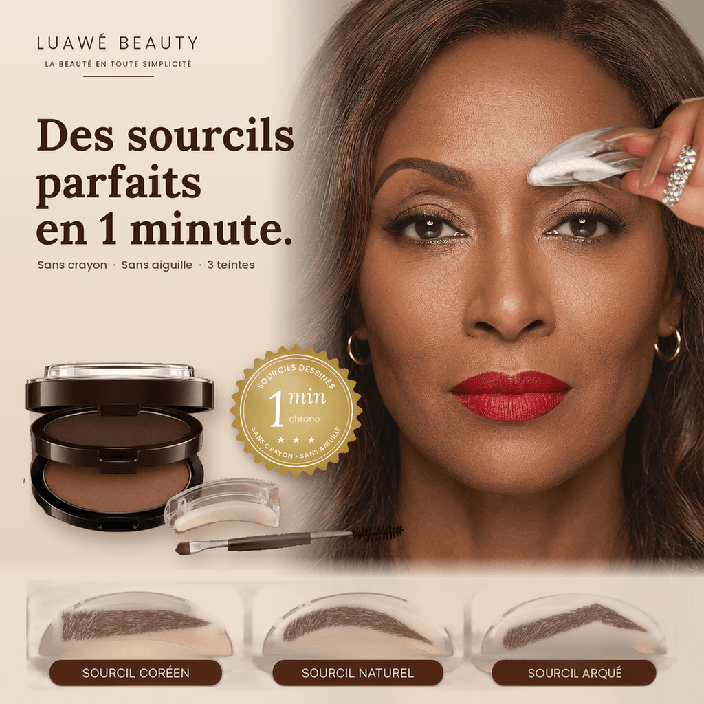 Tampon à Sourcils Luawé – Kit Pochoirs & Poudre Waterproof - LUAWE BEAUTY